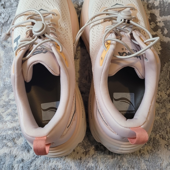 HOKA Women's Cream Running Shoes - Picture 9 of 9